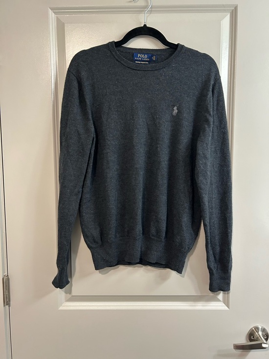 Ralph Lauren Other - Polo by Ralph Lauren Crewneck Washable Merino Wool Sweater - Charcoal Gray